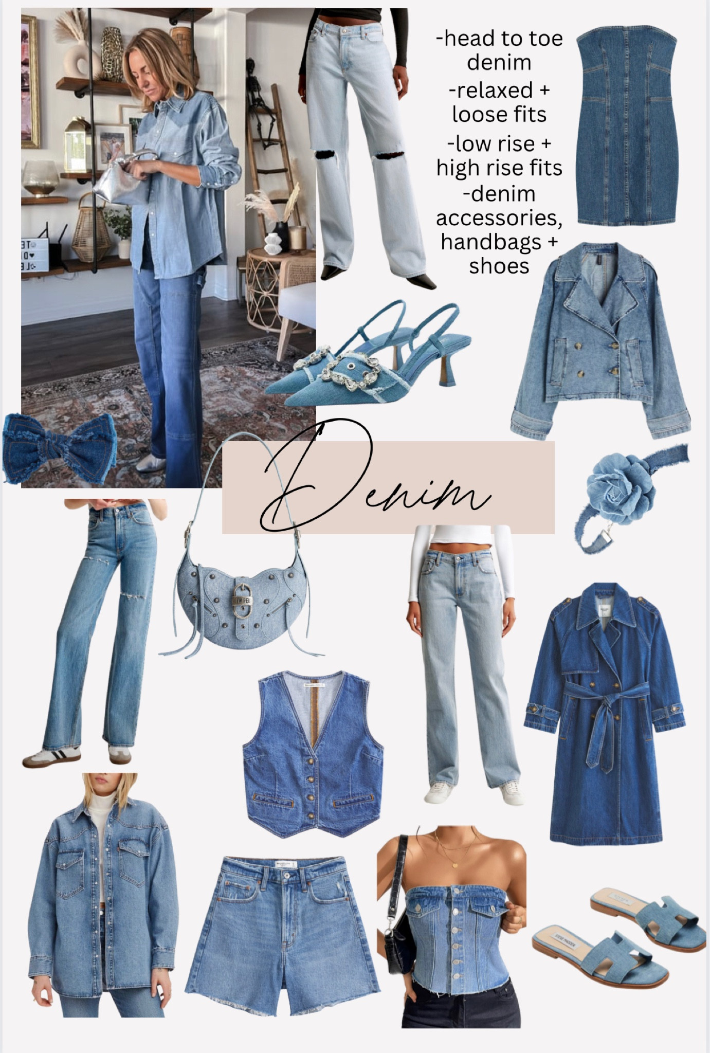 Denim 

#LTKstyletip #LTKSpringSale #LTKsalealert