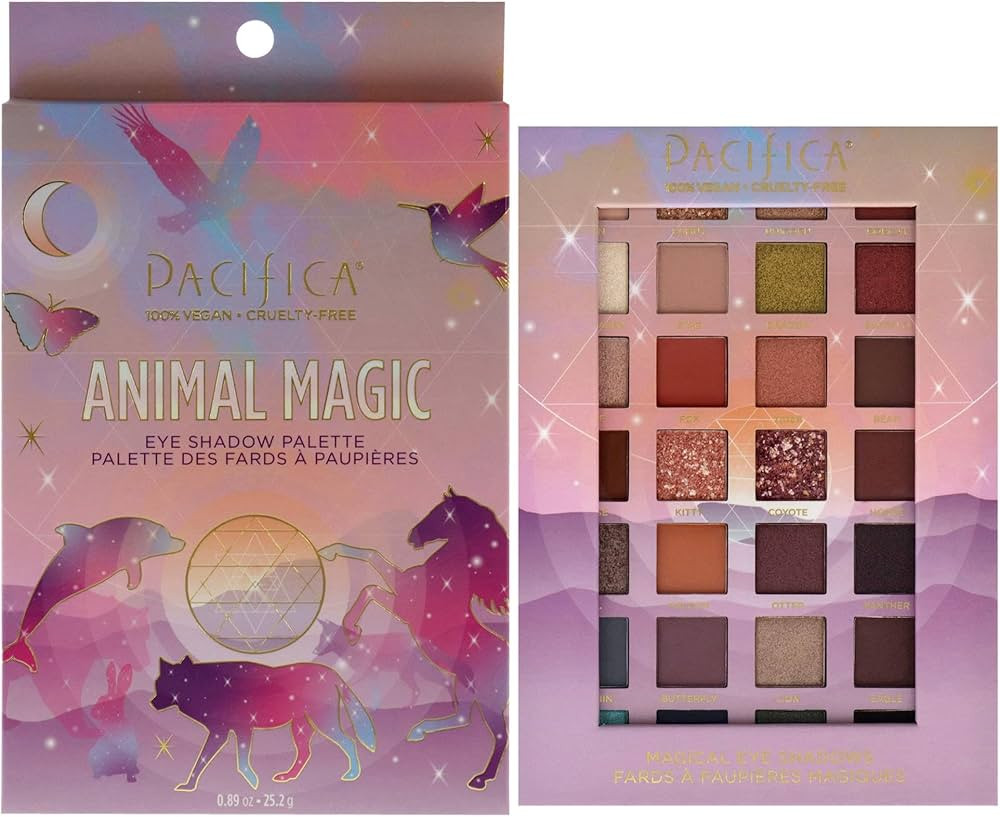 Pacifica Beauty, Animal Magic Eye Shadow Palette, 28 Eyeshadow Shades, Mineral Eyeshadow, Matte, ... | Amazon (US)