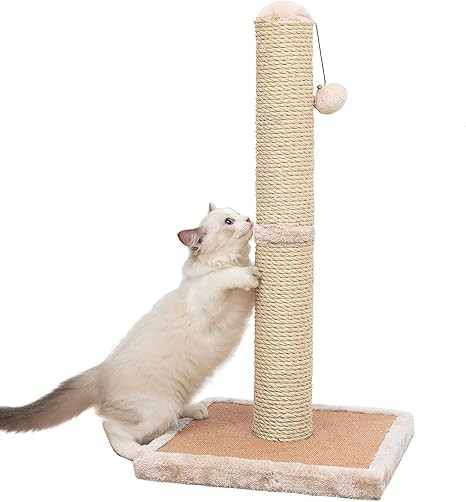 DDDW Cat Scratching Post Sisal Cat Scratch Pole for Indoor Cats Cat Scratcher Post Wtin Ball Carp... | Amazon (US)