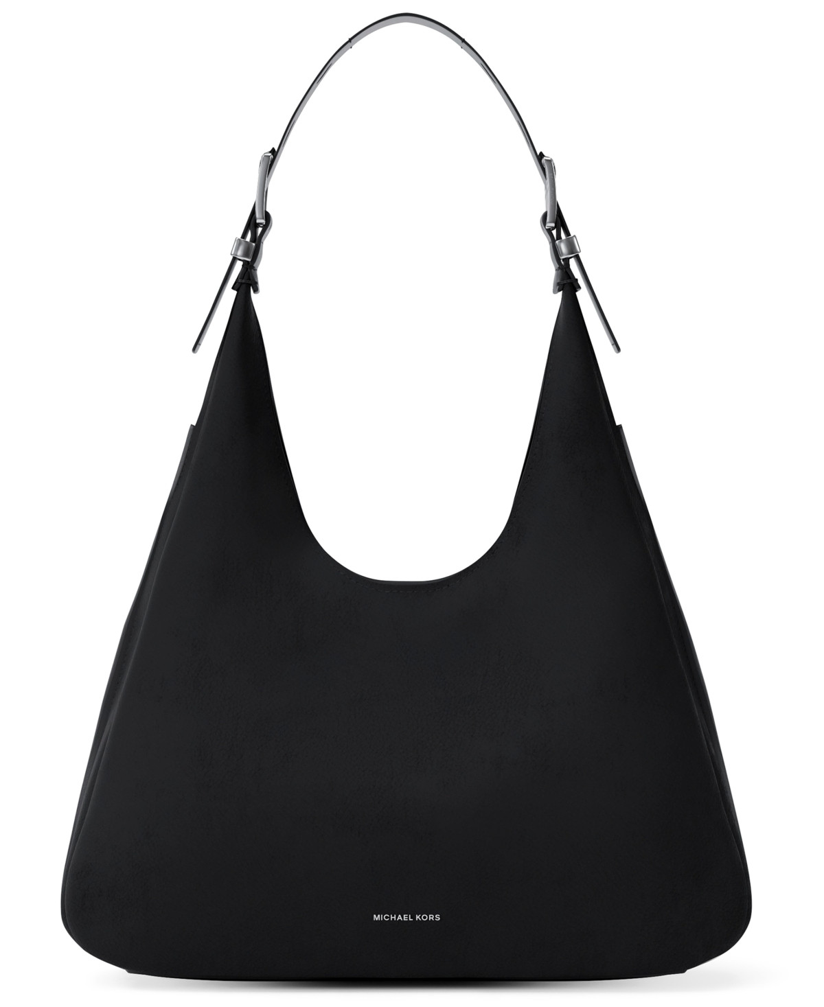 Michael Kors Women's Nolita Large Nubuck Hobo Shoulder Bag - Black | Macy's
