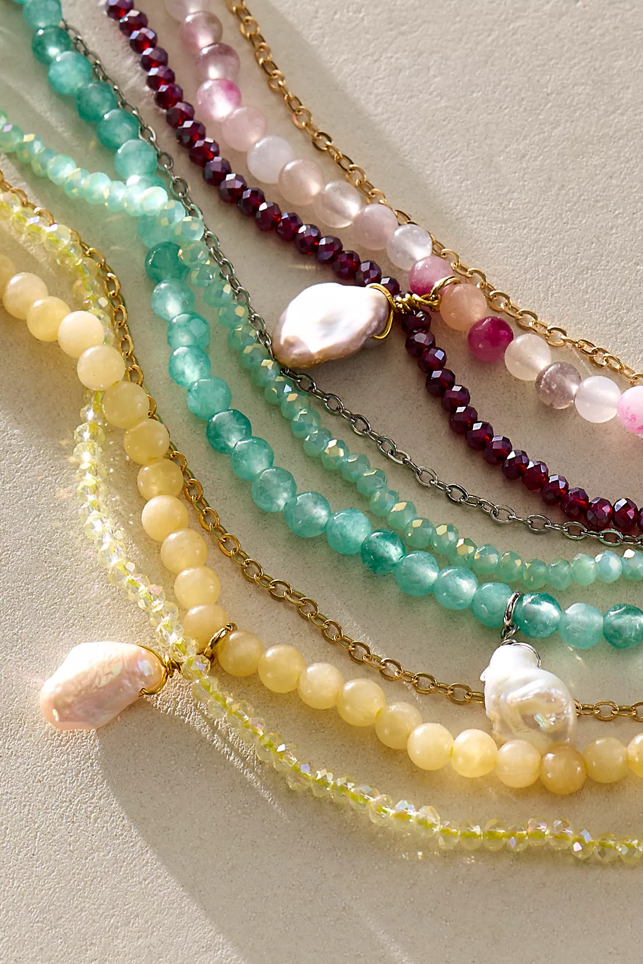 Ariana Ost Primrose Semiprecious Stone Anklet | Free People (Global - UK&FR Excluded)