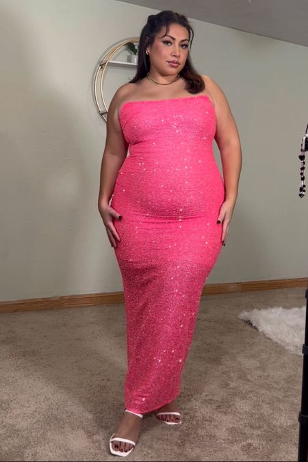 Midi sparkle dress, size 14 ✨💕

#LTKplussize #LTKHoliday