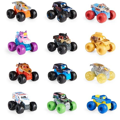 Monster Jam, Official Mini Mystery Collectible Monster Truck 12-Pack, 1:87 Scale, Great Gift for Birthday Parties | Amazon (US)