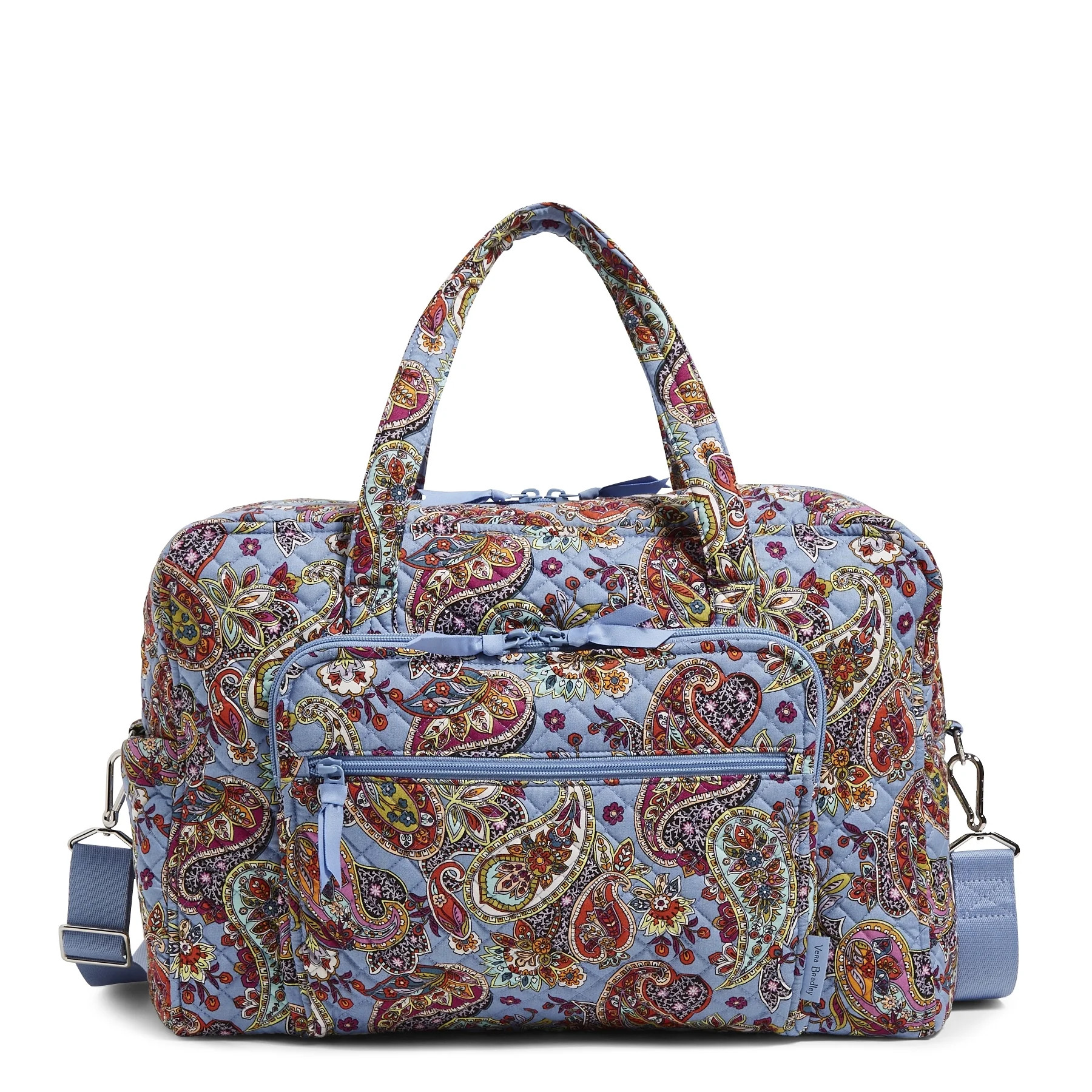 Vera Bradley Women's Cotton Weekender Travel Bag Provence Paisley | Walmart (US)