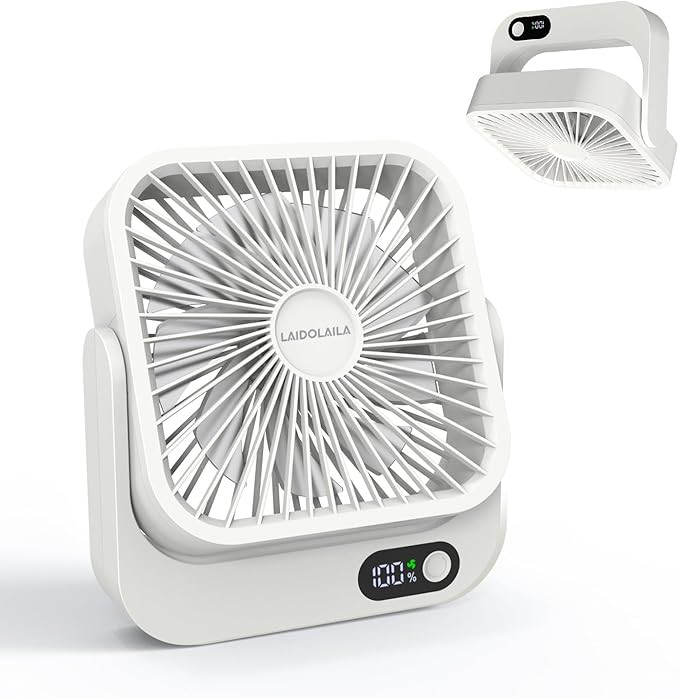 Cruise Ship Approved Fan – 5000mAh Rechargeable Battery, 16H Runtime, USB-C Charging, Magnetic ... | Amazon (US)