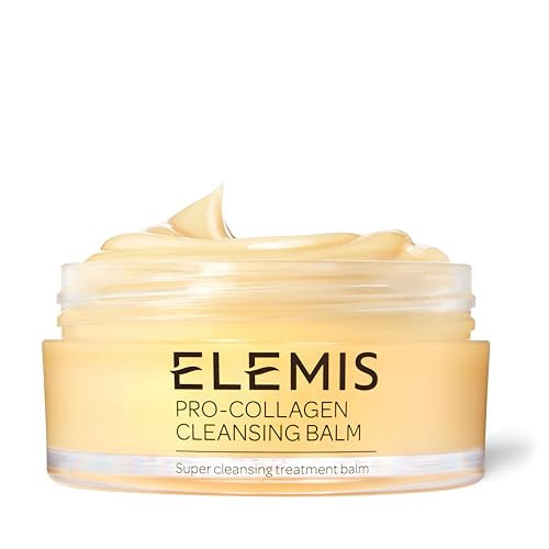 ELEMIS Pro-Collagen Cleansing Balm, 3in1 Melting Facial Cleanser for Deep Cleansing Wash, Infused with 9 Nourishing Essential Oils, Daily Moisturising Makeup Remover for Clean, Glowing Skin | Amazon (UK)