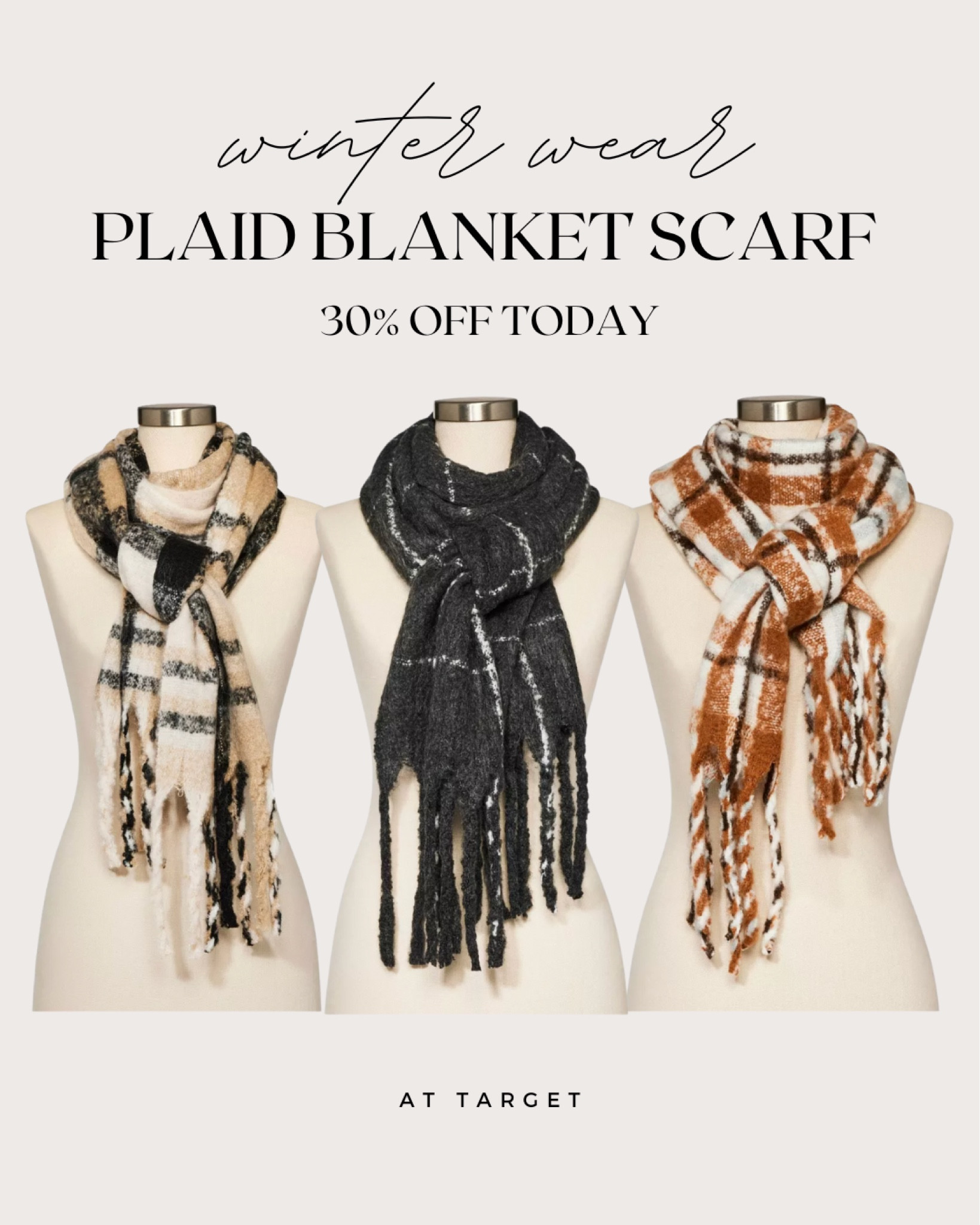 Plaid blanket scarf from Target! So cozy & cute. On sale today!

Women’s clothes | scarf | plaid | winter wear | warm | oversized 

#LTKunder50 #LTKSeasonal