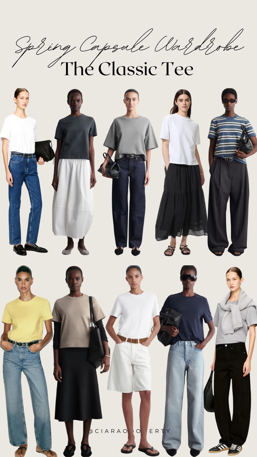 Spring Capsule Wardrobe: The Classic Tee

Next, Sezane, & other stories, m&s, h&m, arket, mango, cos, Zara, T-shirt, uniqlo, spring new in

#LTKireland #LTKeurope #LTKspring