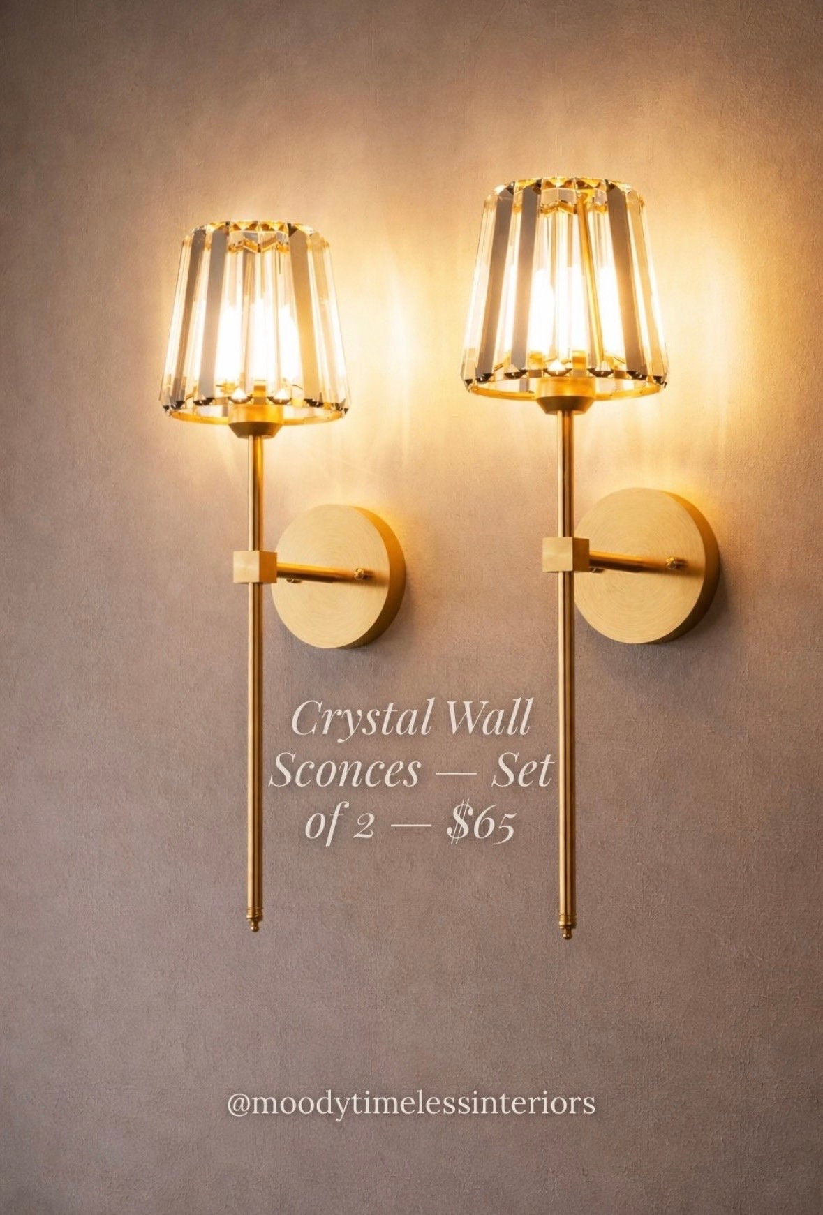 No wiring. No electrician. Just pure glam ✨ These crystal gold wall sconces are battery operated, rechargeable, and dimmable — and you get a SET OF TWO for $65 with Prime pricing! 500+ bought last month, 4.4 stars, and they work in bedrooms, hallways, and living rooms. This is the lighting upgrade your space deserves.
#LTKfindsunder100

#LTKHome