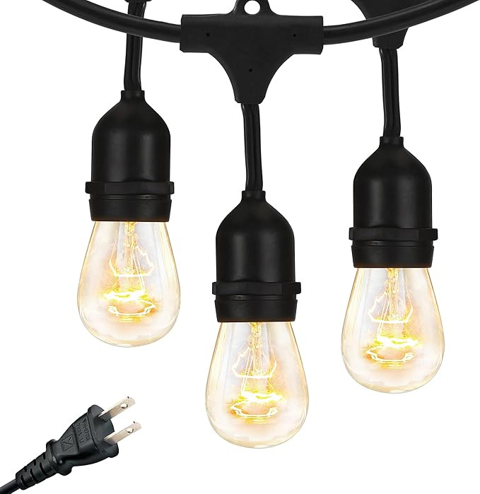 Brightech Ambience Pro Incandescent Outdoor String Lights - Commercial Grade Waterproof Patio Lig... | Amazon (US)
