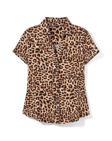 Short Sleeve Notch Collar | Soma Intimates