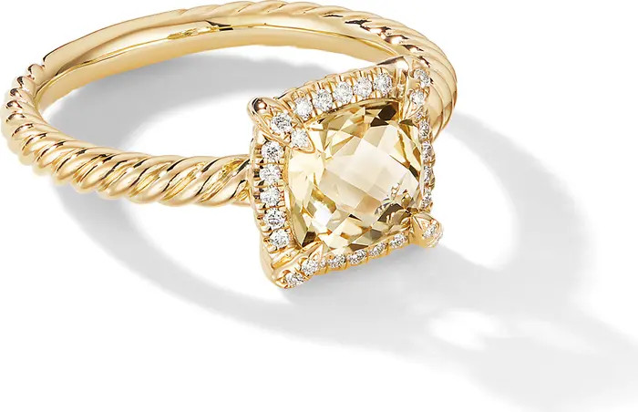 Petite Chatelaine® Pavé Bezel Ring | Nordstrom