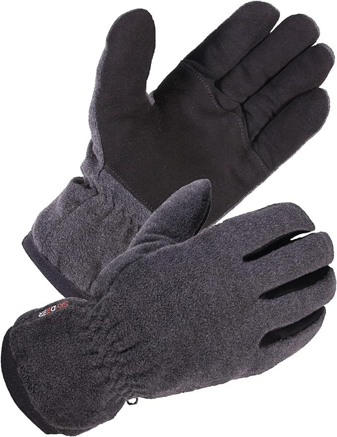 SKYDEER Winter Gloves with Soft Deerskin Suede Leather & Thermal Polar Fleece & Warm 3M Thinsulat... | Amazon (US)