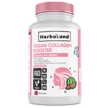 Haga clic para obtener más información sobre Herbaland Vegan Collagen Booster Gummies For Adults.