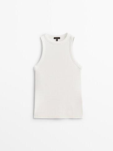 Ribbed halter top - Massimo Dutti | Massimo Dutti US