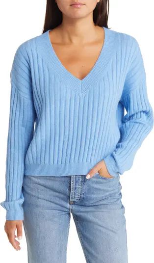 V-Neck Rib Sweater | Nordstrom