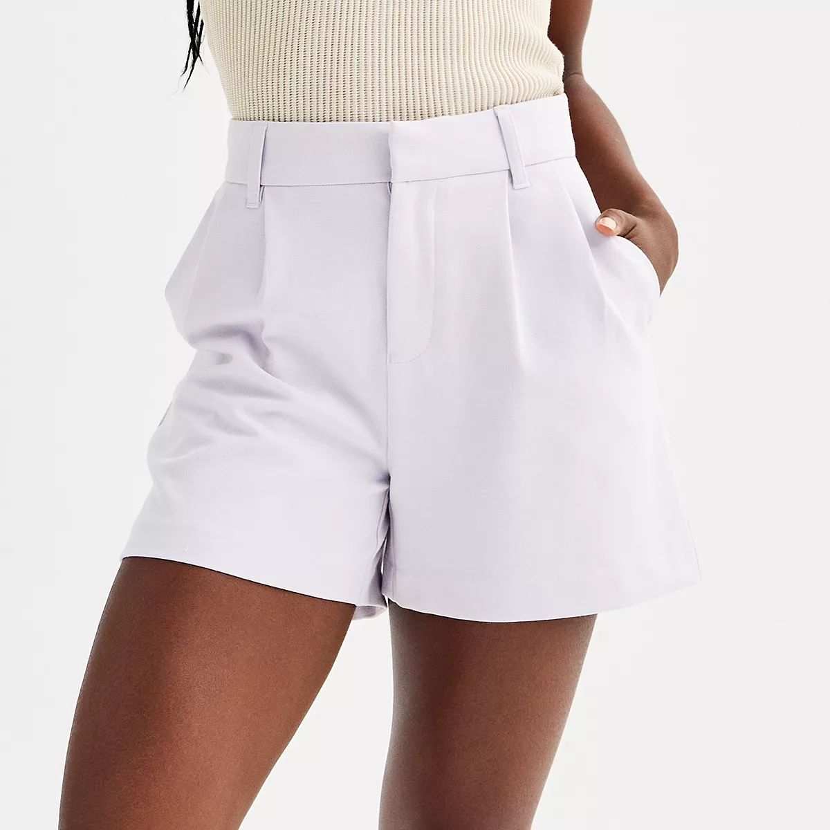 Juniors' SO® Pleated-Front Trouser Shorts | Kohl's