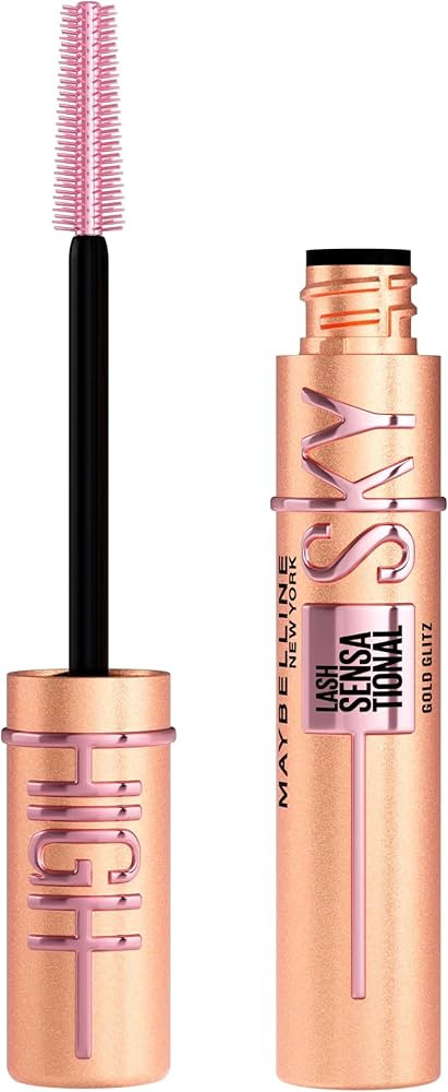Maybelline New York - Mascara Pailleté Couleur Or - Volume & Longueur - Sky High - Teinte : Gold... | Amazon (FR)