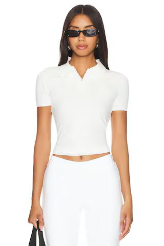 Lovers and Friends Candi Polo Top in White from Revolve.com | Revolve Clothing (Global)