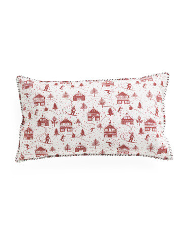 14x24 Ski Chalet Pillow | TJ Maxx