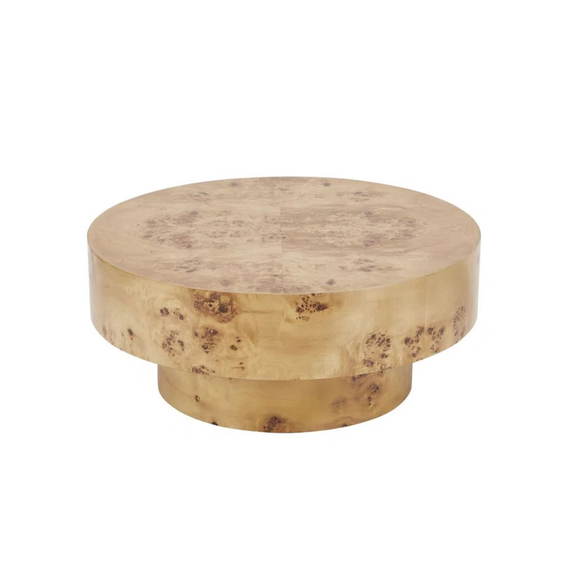 Ivy Bronx Saier - Modern Burl Round Coffee Table | Wayfair | Wayfair North America