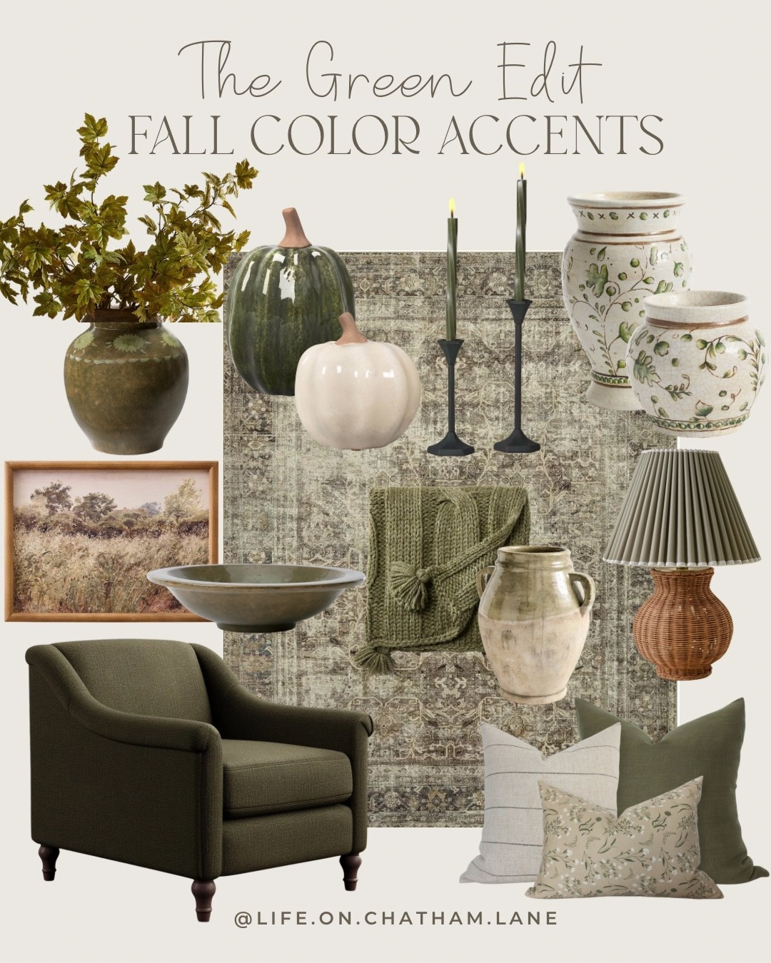 The green edit! 💚 I rounded up some pretty green accents that are perfect for adding a little color to your fall decor. I love how green pairs with all the warm, earthy tones of the season!

#LTKHome #LTKSeasonal