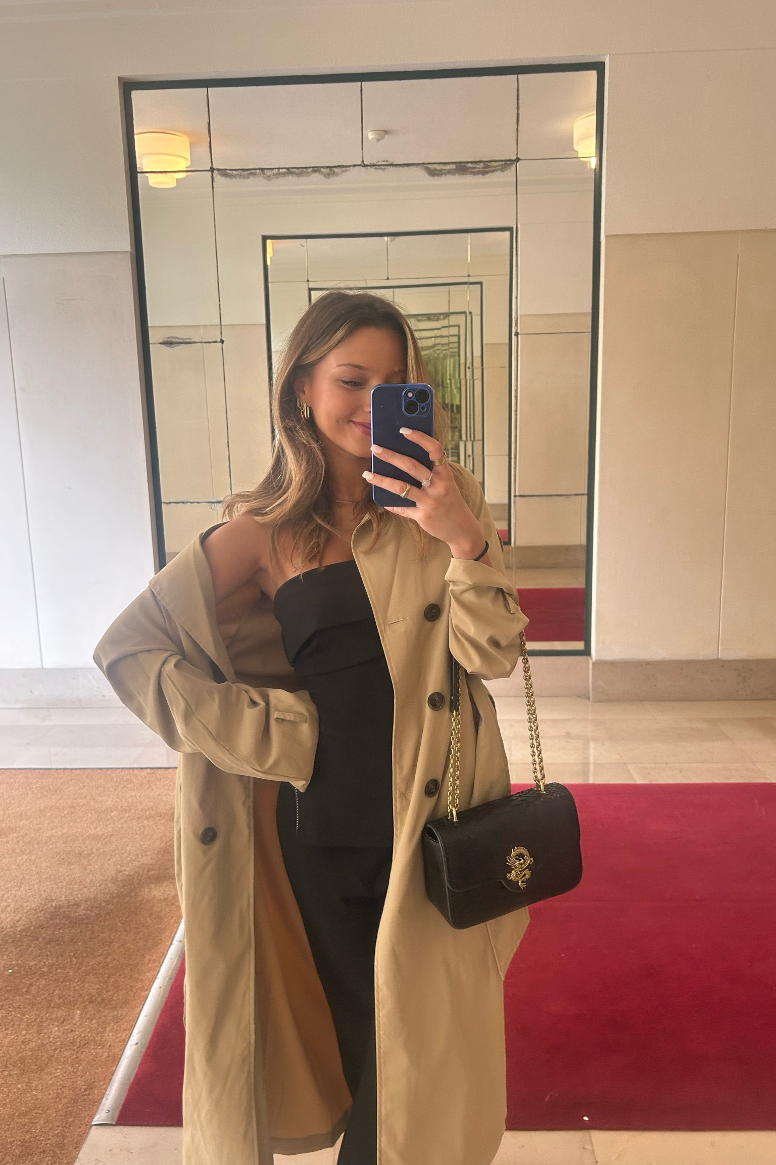 Shooting day , trench , camel 

#LTKSeasonal #LTKfit #LTKsalealert