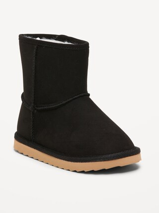 Faux-Suede Faux-Fur Lined Boots for Toddler Girls | Old Navy (US)