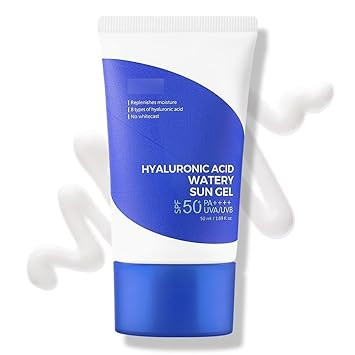 Hyalur.oni'c Acid Watery Sun Gel Spf 50+ Pa++++ 1.69 Fl Oz,8 Types Of Hyaluronic Acid,Strong Prot... | Amazon (US)