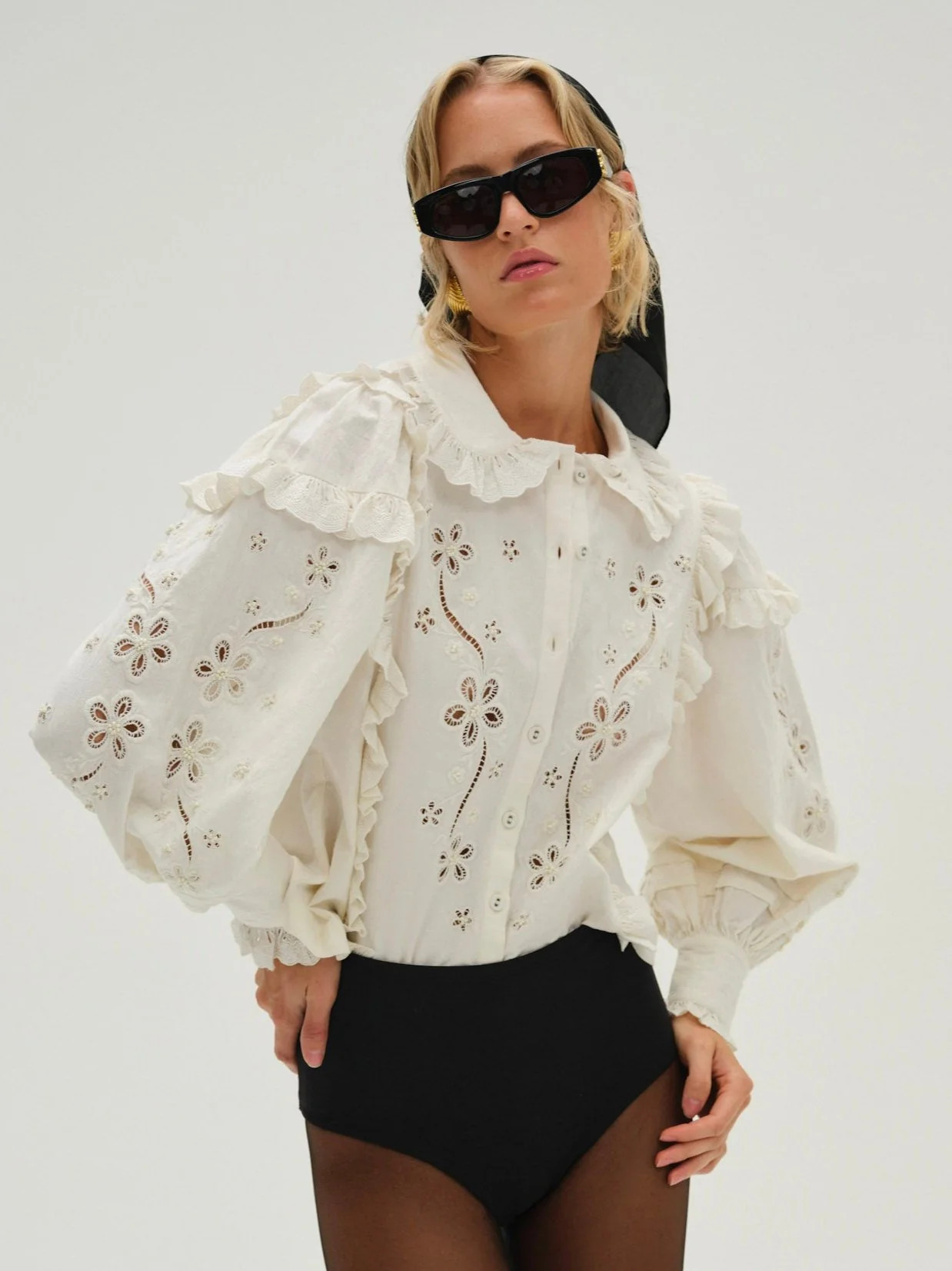 Adelie Embroidered Top | For Love & Lemons
