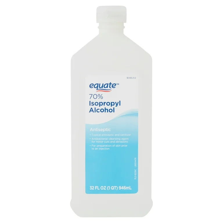 Equate 70% Isopropyl Alcohol Antiseptic, 32 fl oz | Walmart (US)