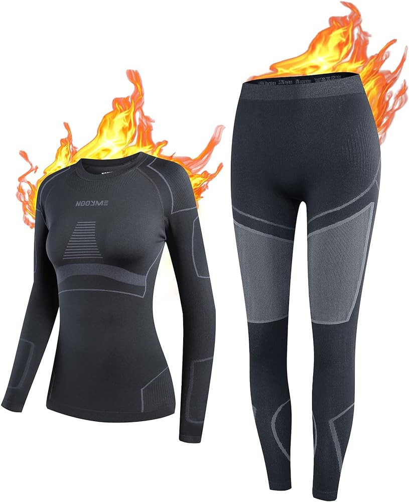 NOOYME Thermal Underwear Base Layer for Women | Amazon (US)