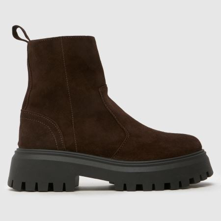 Womens Brown schuh Ander Suede Chunky Boots | schuh | Schuh
