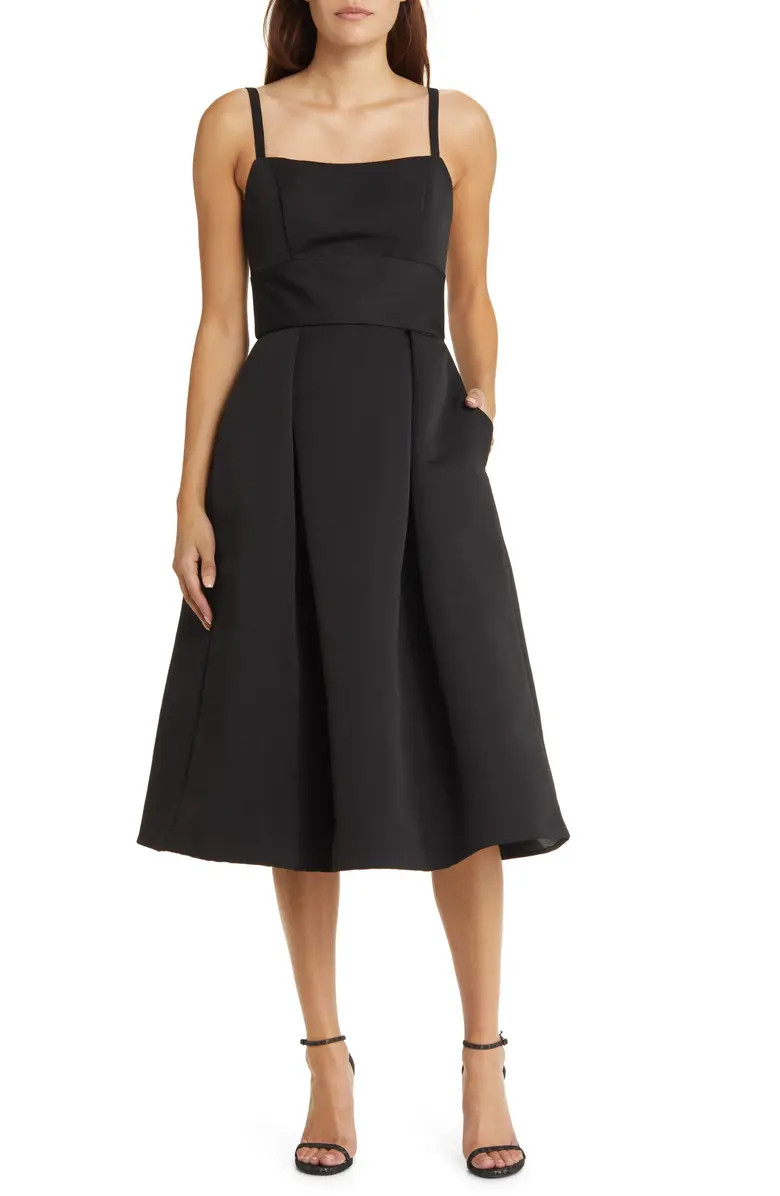 Faille Cocktail Midi Dress | Nordstrom