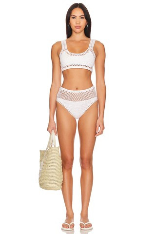 BEACH RIOT Brinley Bottom in White from Revolve.com | Revolve Clothing (Global)
