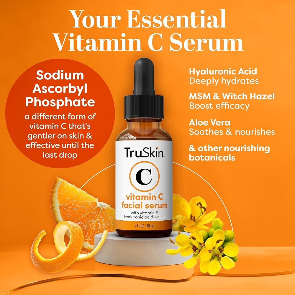 TruSkin Vitamin C Serum For Face – Anti Aging Face Serum with Vitamin C, Hyaluronic Acid, Vitam... | Amazon (US)
