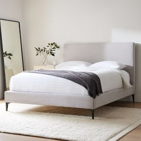 Emmett Nontufted Bed - Metal Legs | West Elm (US)