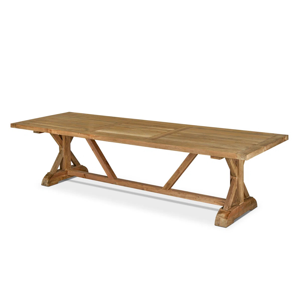 Rectangular Teak Outdoor Dining Table , 102.4'' in. W 39'' in. D | Wayfair North America