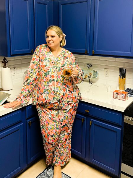 Silky soft pajamas are perfect for being cute and comfortable and feeling luxurious - select sizes on sale on the Rifle Paper Co site but more sizes available on the summer salt site 

#LTKcurves #LTKhome #LTKsalealert