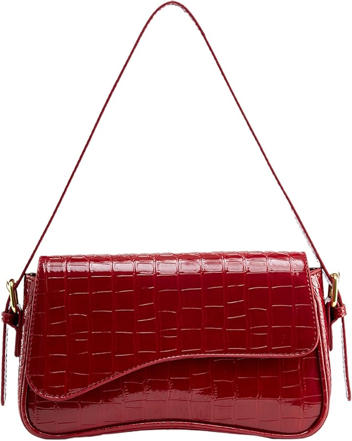 Small Shoulder Bag for Women,Y2K Purse,Tote Handbag,Clutch Purse Crossbody Bag,with Zipper Closur... | Amazon (US)