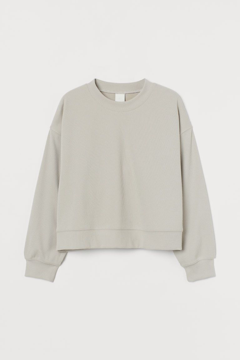 H & M - Jersey Sweatshirt - Beige | H&M (US + CA)