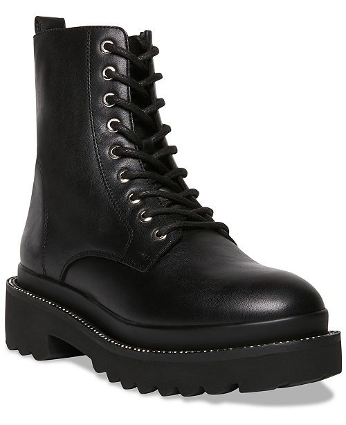 Women's Graham Rhinestone-Studded Lug Sole Combat Booties | Macys (US)