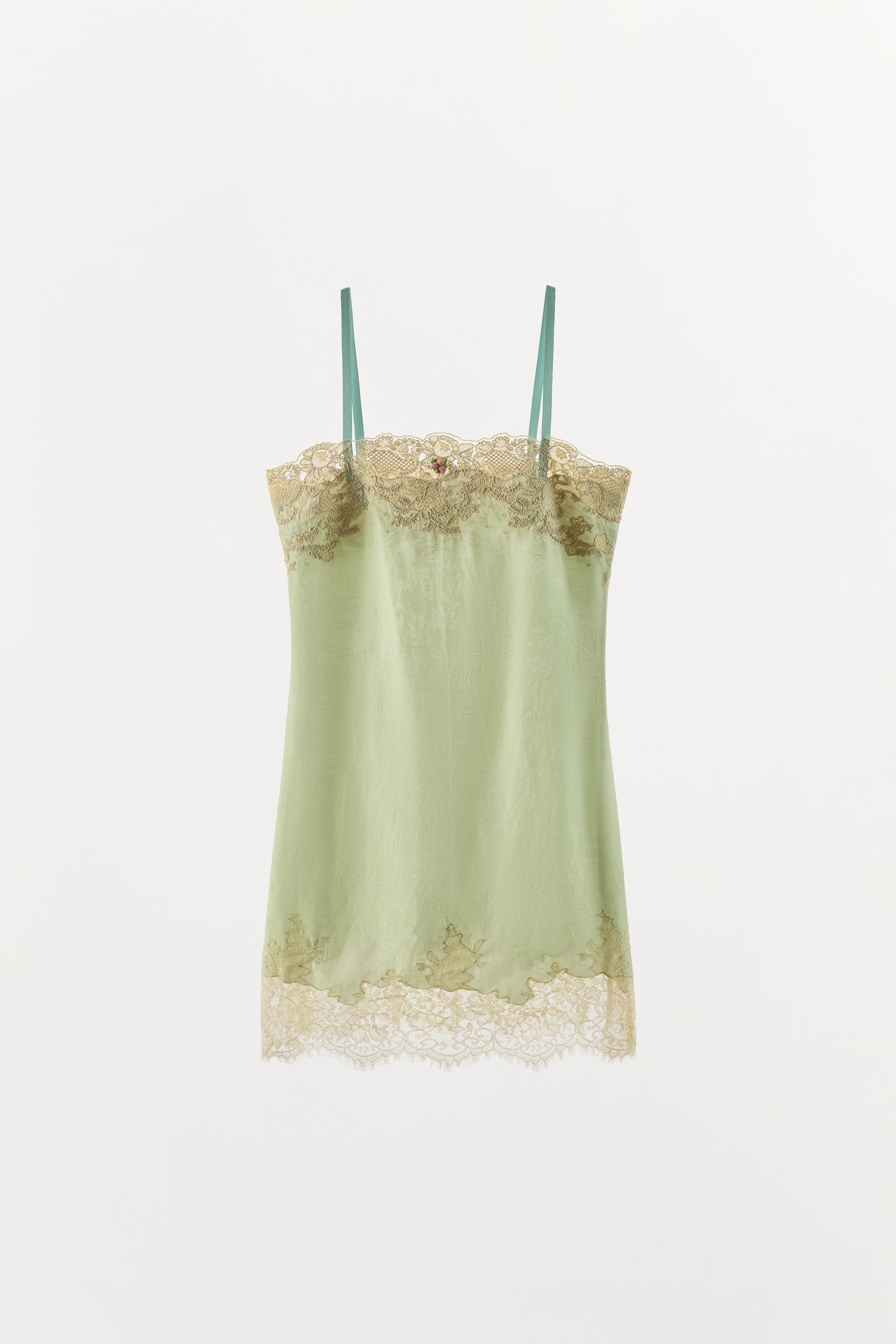 ZW COLLECTION JACQUARD LACE DRESS | Zara US