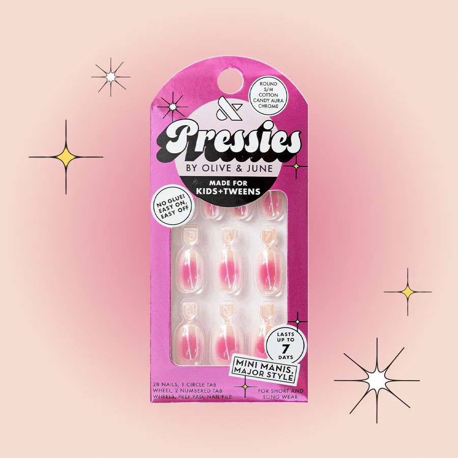 Cotton Candy Aura - Pressies | Short Medium | Round | Olive & June