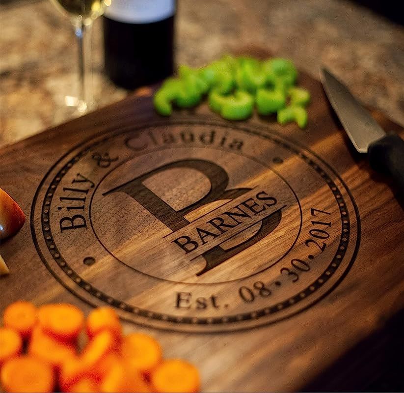 Personalized Cutting Board, USA Handmade Cutting Board - Personalized Gifts - Wedding Gifts for t... | Amazon (US)