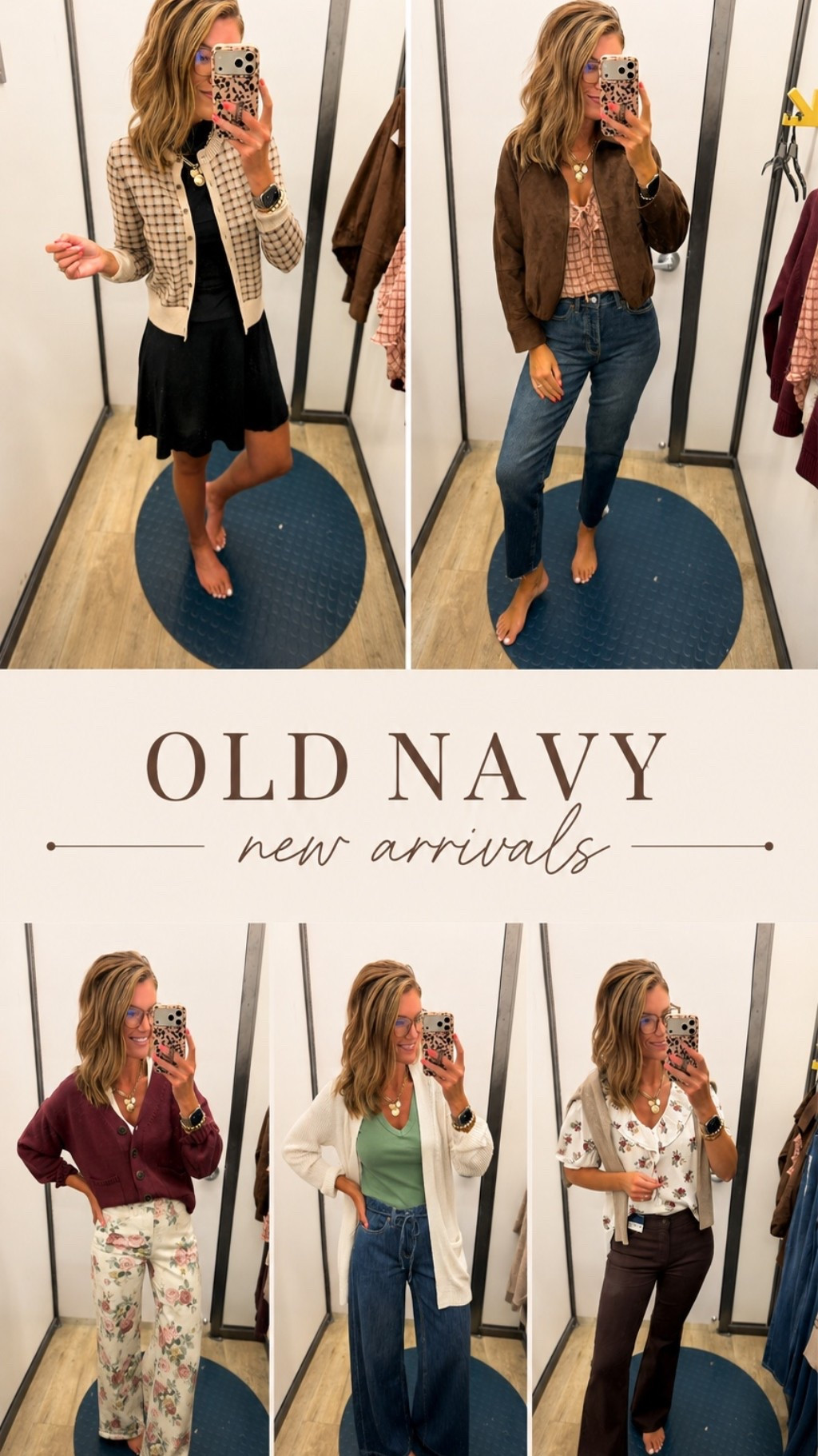 Old Navy new arrivals. 
Dress/ small 
Cardigans/ small
Jeans/ 8 (except for plum flare style, wearing 6)
Jacket/ XS would prefer small

#LTKSeasonal #LTKOver40