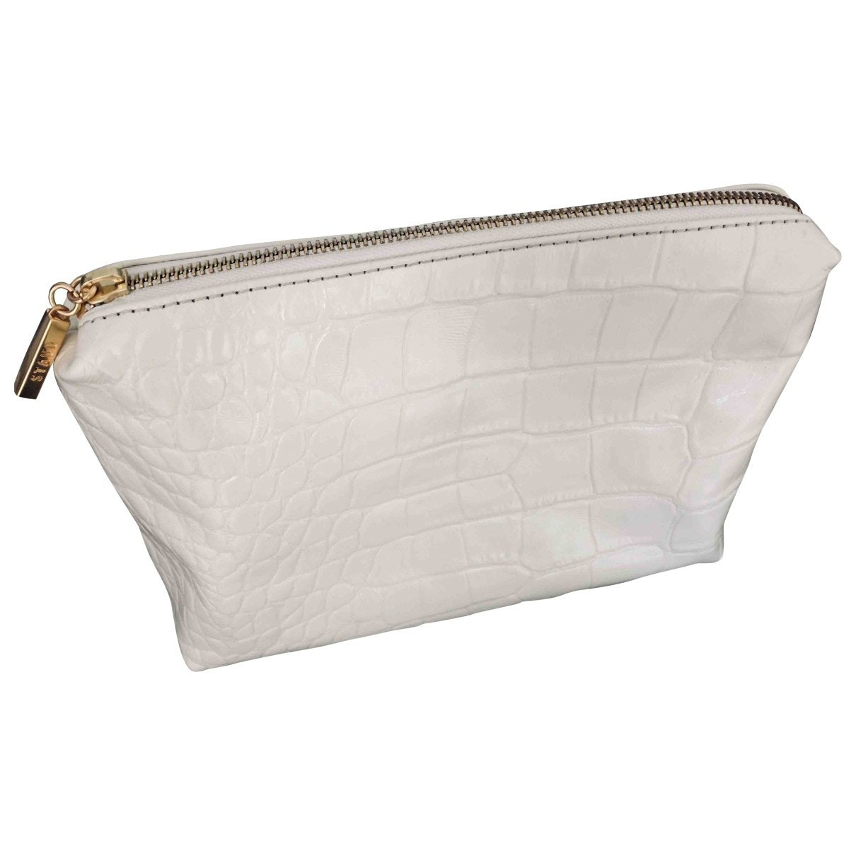 Staud Shirley Ecru Patent leather Clutch bag for Women | Vestiaire Collective (Global)