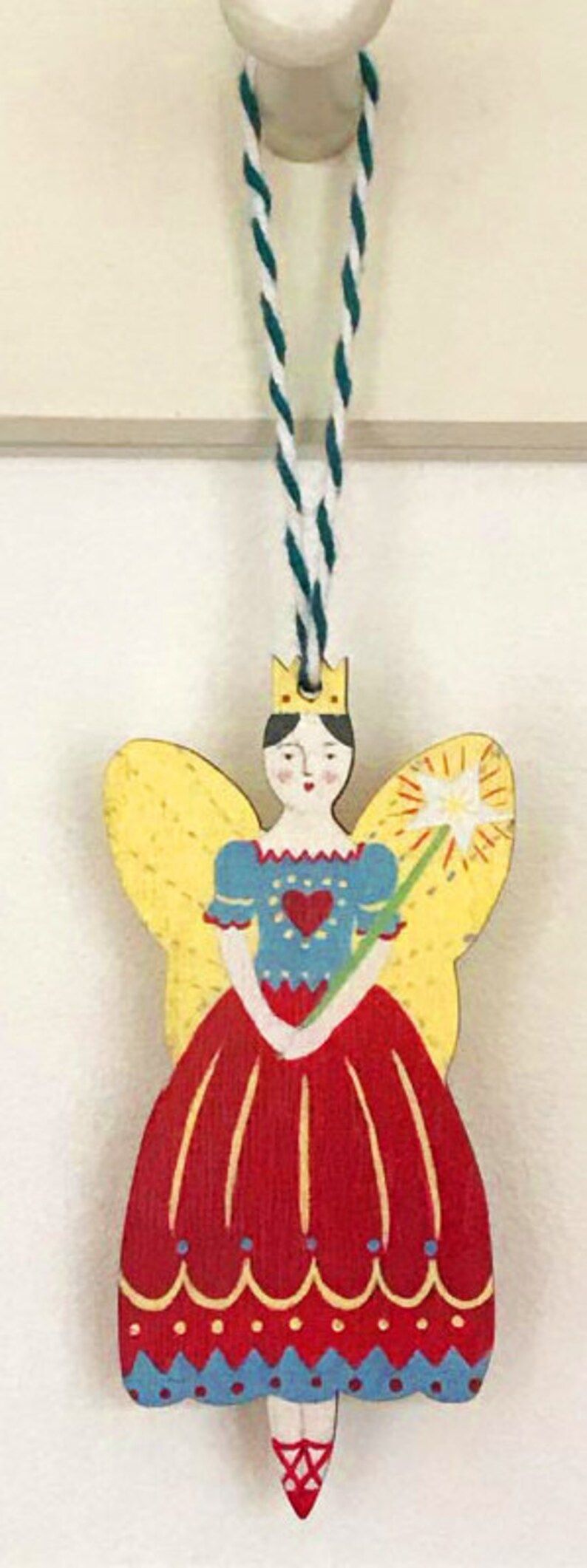 Christmas Fairy Ballet Dancer 3mm birch plywood decoration (printed both sides) from an original ... | Etsy (US)