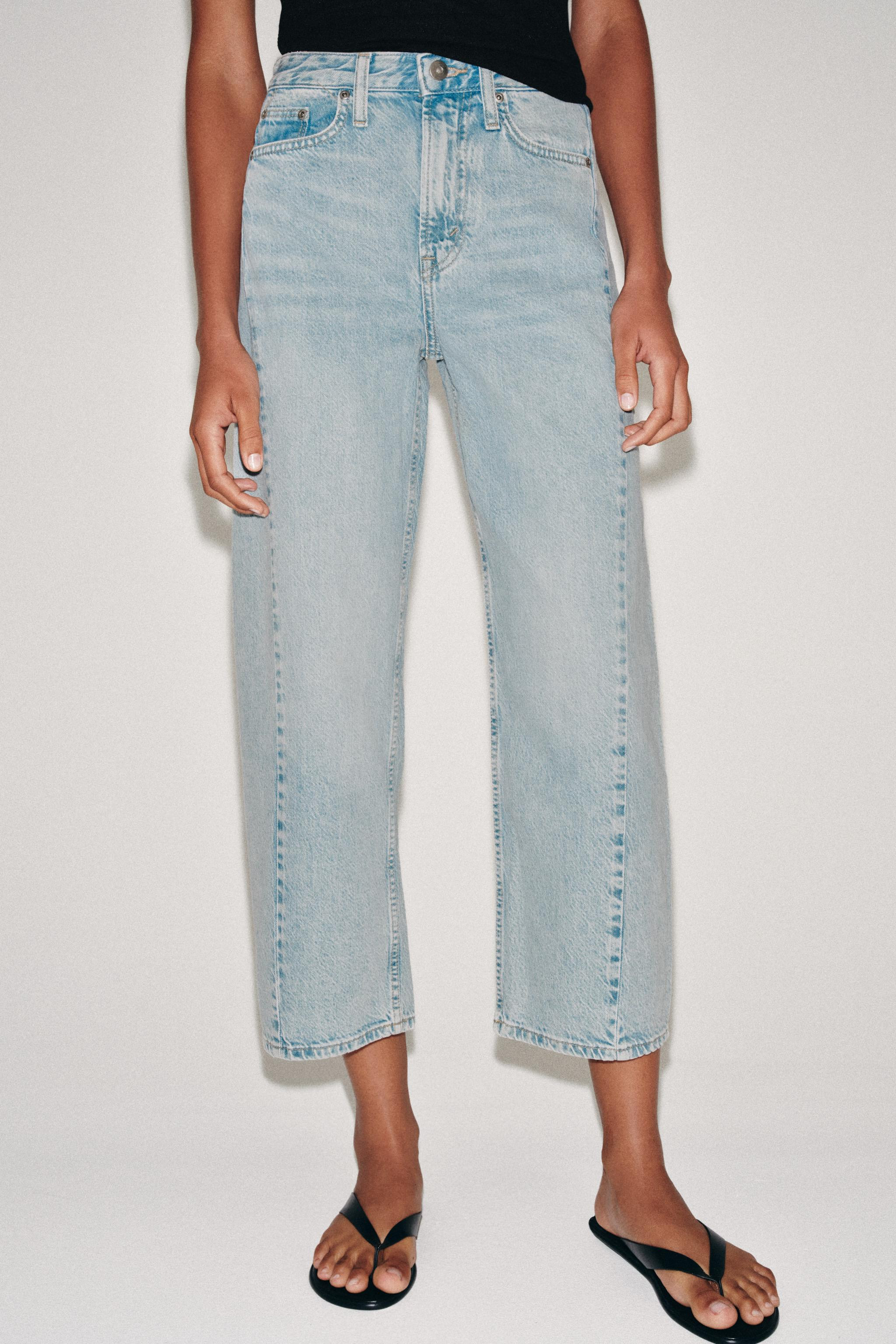 ZW COLLECTION ANKLE RELAXED MID-RISE JEANS | Zara US