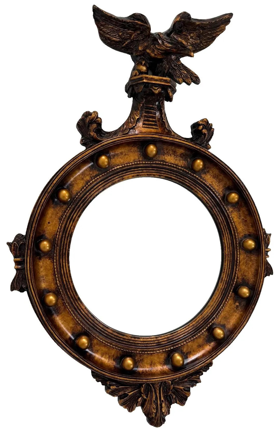 Mid 20th-C Large Bombay Co American Federal Eagle Bullseye Gilded Mirror | Etsy (US)